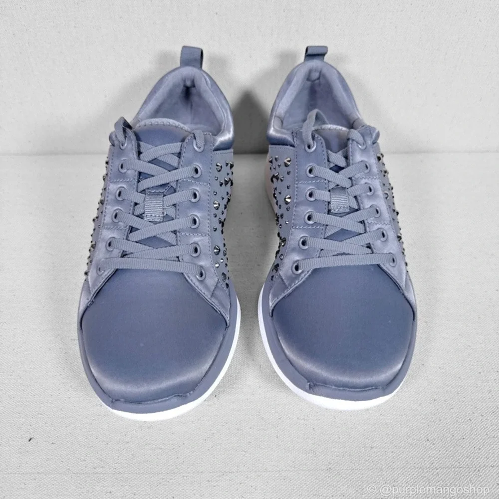 NWOT CLARKS Cloudsteppers Ezera Ave Rhinestone Comfort Sneaker | Grey | Women‎ 8